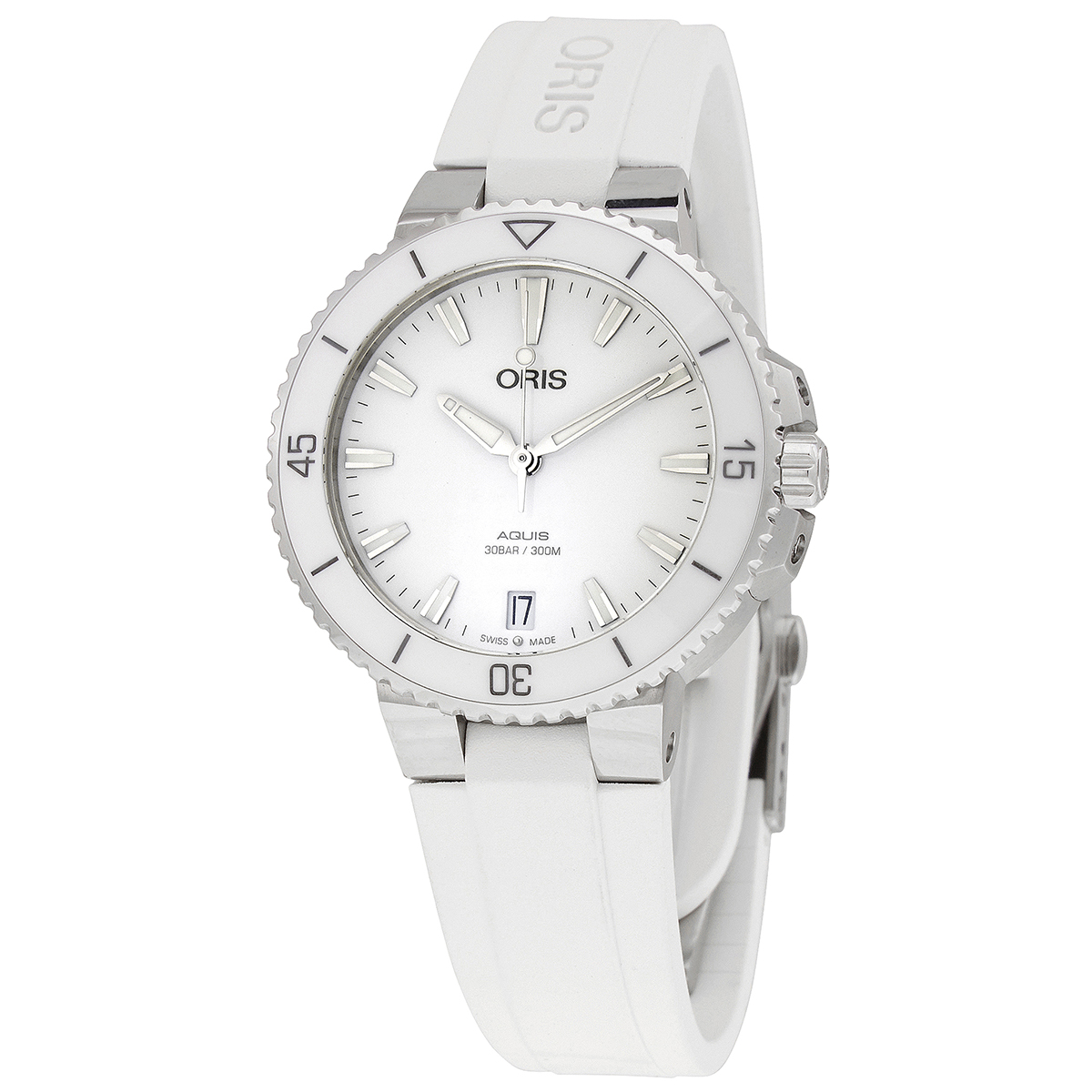 Oris Aquis Automatic White Dial Unisex Watch 01 733 7731 4151-07 4 18 63FC