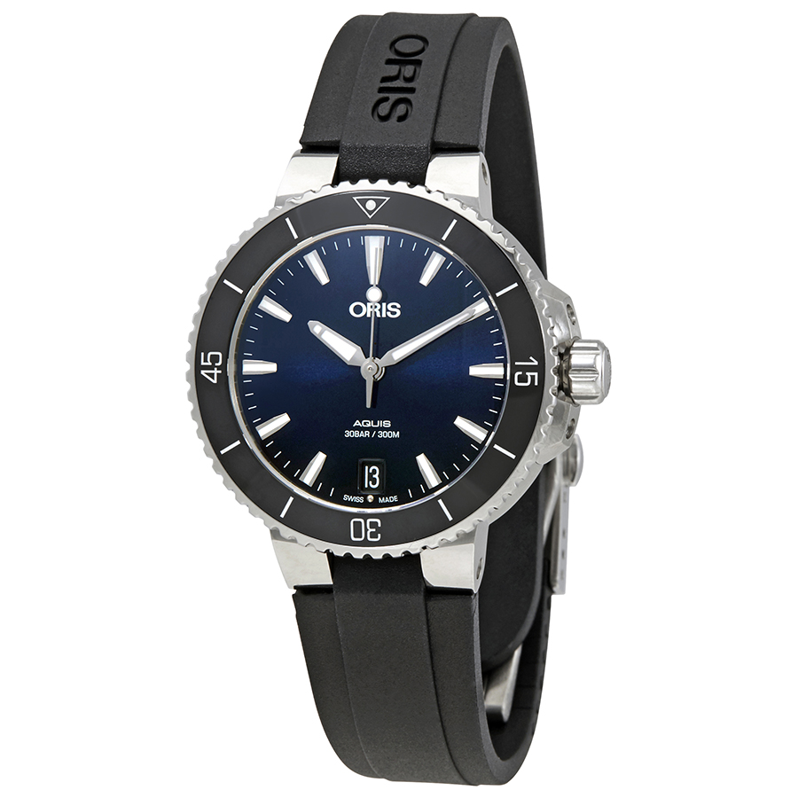 Oris Aquis Automatic Blue Dial Ladies Watch 01 733 7731 4135-07 4 18 64FC