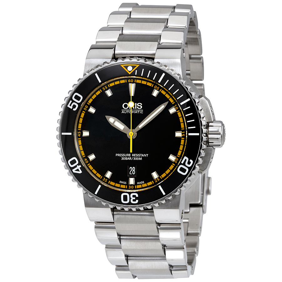 Oris Aquis Date Automatic Black Dial Men's Watch 01 733 7653 4127-07 8 26 01PEB