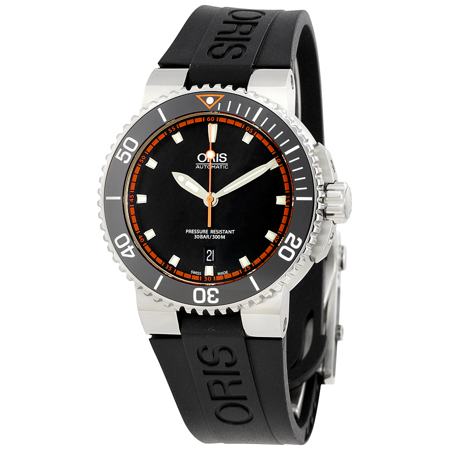 Oris Aquis Date Automatic Black Dial Men's Watch 01 733 7653 4128-07 4 26 34EB