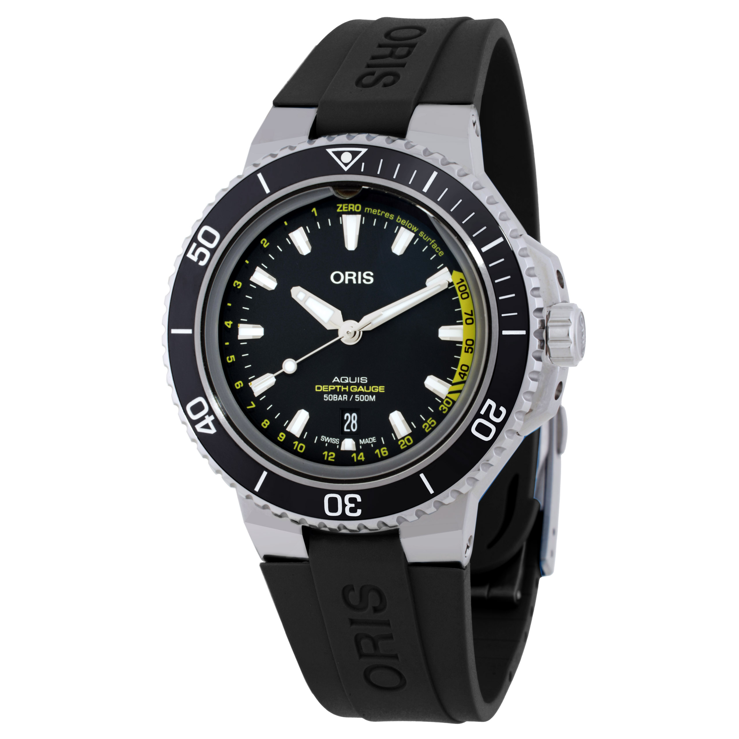 Oris Aquis Depth Gauge Automatic Black Dial Men's Watch 01 733