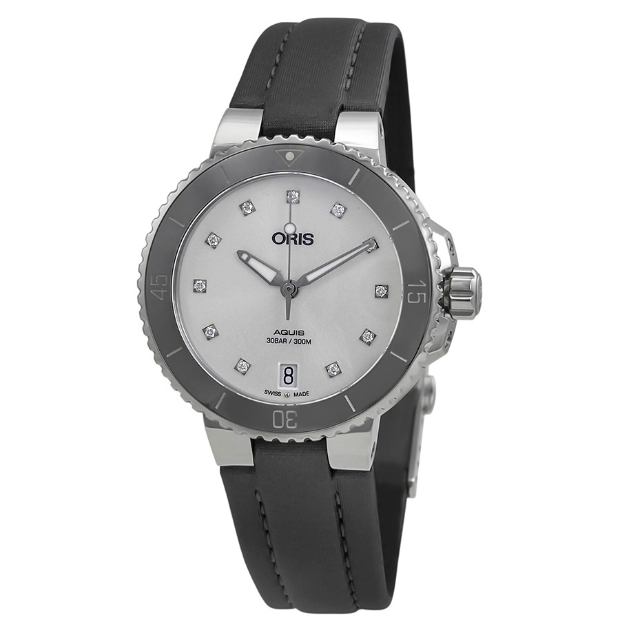 Oris Aquis White Dial Automatic Ladies Watch 733-7731-4191MB