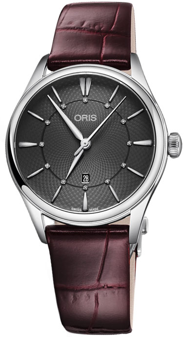 Oris Artelier Automatic Diamond Grey Dial Ladies Watch 01 561 7724 4053-07 5 17 63FC