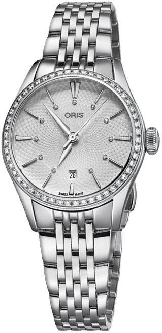 Oris Artelier Automatic Diamond Silver Dial Ladies Watch 01 561 7722 4951-07 8 14 79