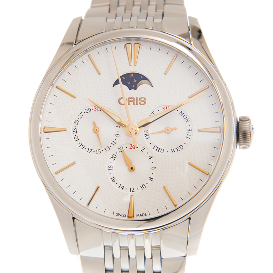 Oris Artelier Complication Automatic Silver Dial Unisex Watch 781 7729 4031 8 21 79
