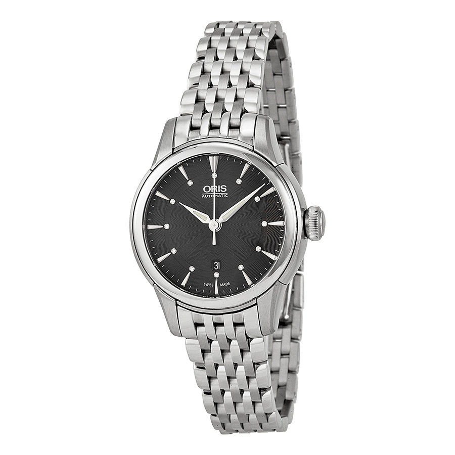 Oris Artelier Date Black Dial Stainless Steel Ladies Watch 01 561 7687 4094-07 8 14 77