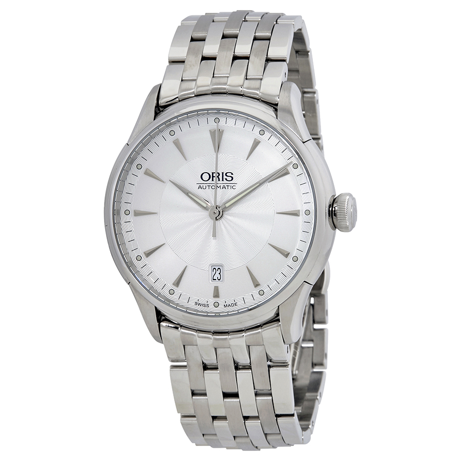 Oris Artelier Date Silver Dial Automatic Men's Steel Watch 01 733 7591 4091-07 8 21 73
