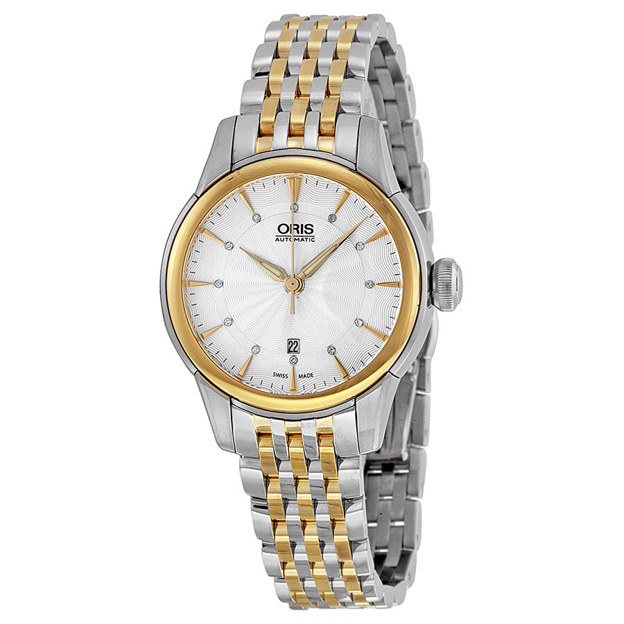 Oris Artelier Automatic Diamond Silver Dial Ladies Watch 01 561 7687 4351-07 8 14 ...