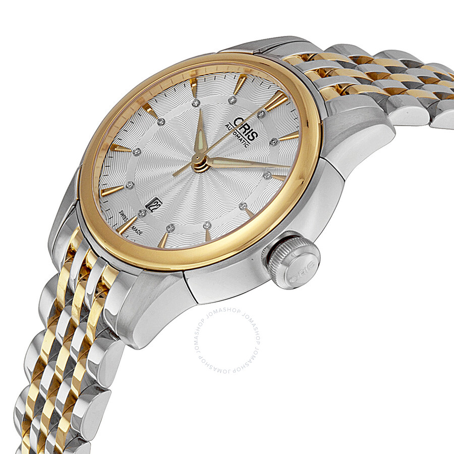 ... Oris Artelier Automatic Diamond Silver Dial Ladies Watch 01 561 7687 4351-07 8 14 ...