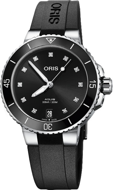 Oris Automatic Diamond Black Dial Watch 01 733 7731 4194-07 4 18 64FC