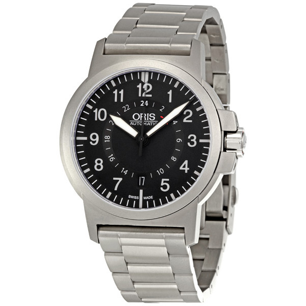 Oris BC3 Air Racing Black Dial Stainless Steel Case GMT Men's Watch 668-7647-7184SET