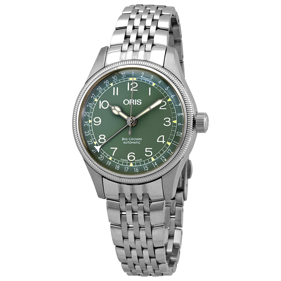 Oris Big Crown Pointer Automatic Green Dial Ladies Watch 01 754 7749 4067-07 8 17 22