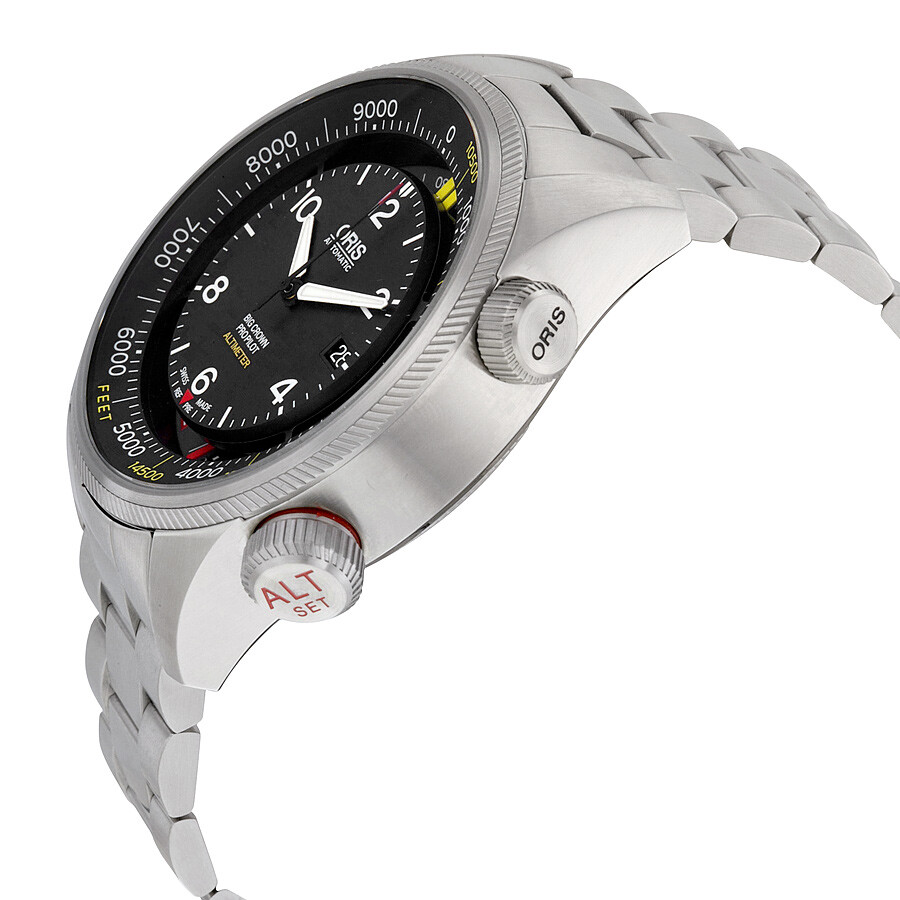 Oris Big Crown Pro Pilot Altimeter Black Dial Stainless Steel Men's