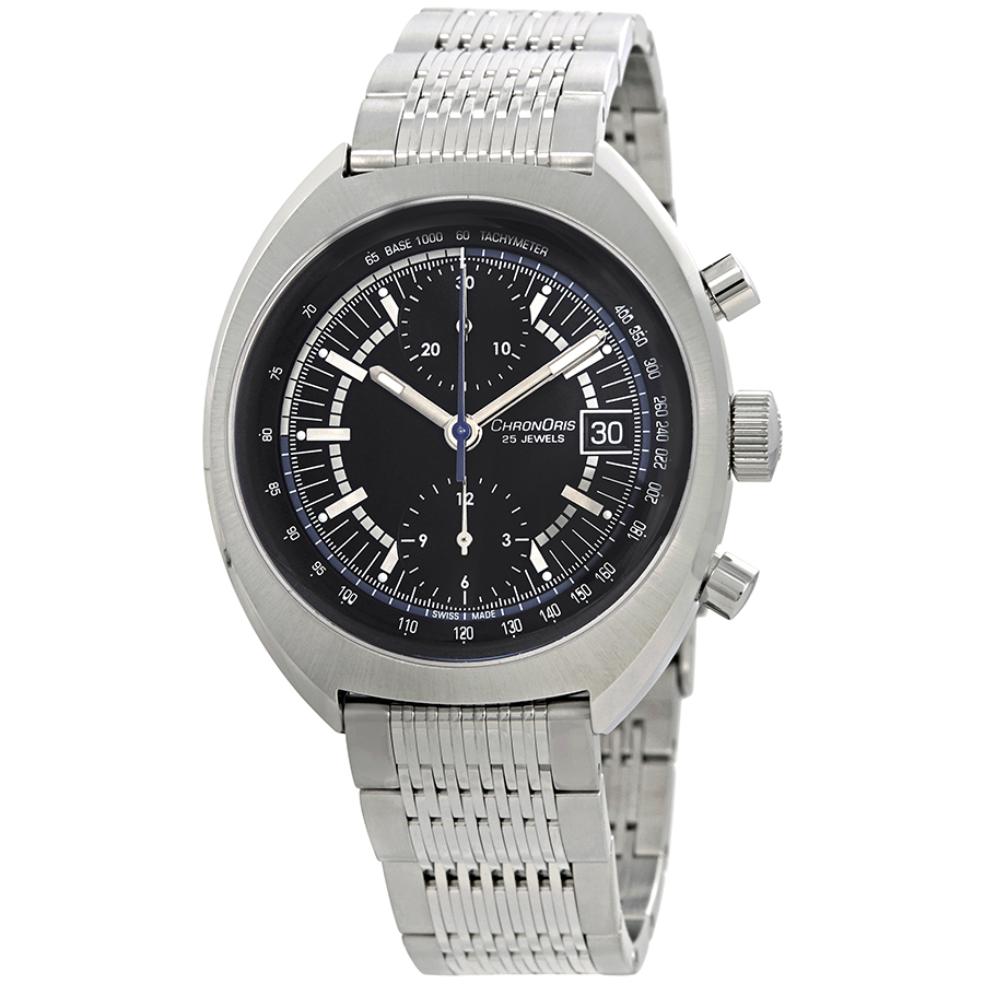 Oris Chronoris Chronograph Automatic Black Dial Men's Watch 01 673 7739 4084-set MB