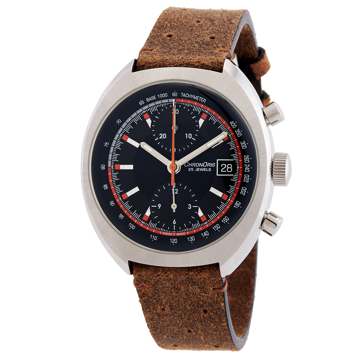 Oris Chronoris Limited Edition Chronograph Automatic Black Dial Watch 01 673 7739 4034-SET LS