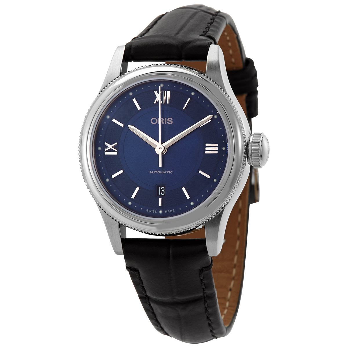 Oris Classic Date Automatic Blue Dial Ladies Watch 01 561 7718 4075-07 5 14 35