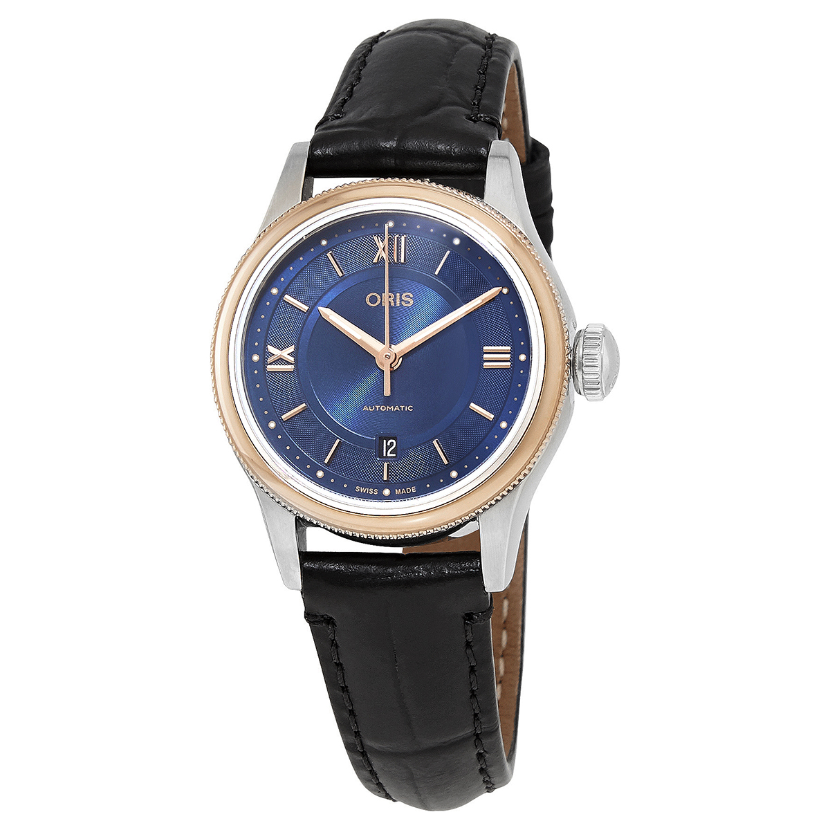 Oris Classic Date Automatic Blue Dial Ladies Watch 01 561 7718 4375-07 5 14 35