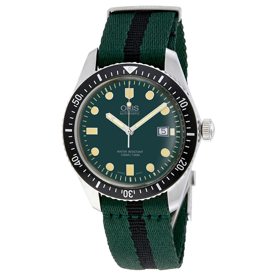 Oris Divers Automatic Green Dial Men's Watch 01 733 7720 4057-07 5 21 25FC