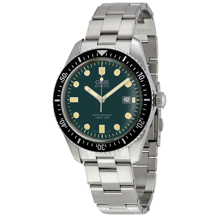 Oris Divers Automatic Green Dial Men's Watch 01 733 7720 4057-07 8 21 18