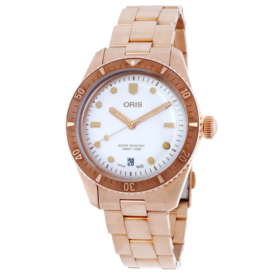 Oris Divers Sixty-Five Date Automatic White Dial Watch 01 733 7771