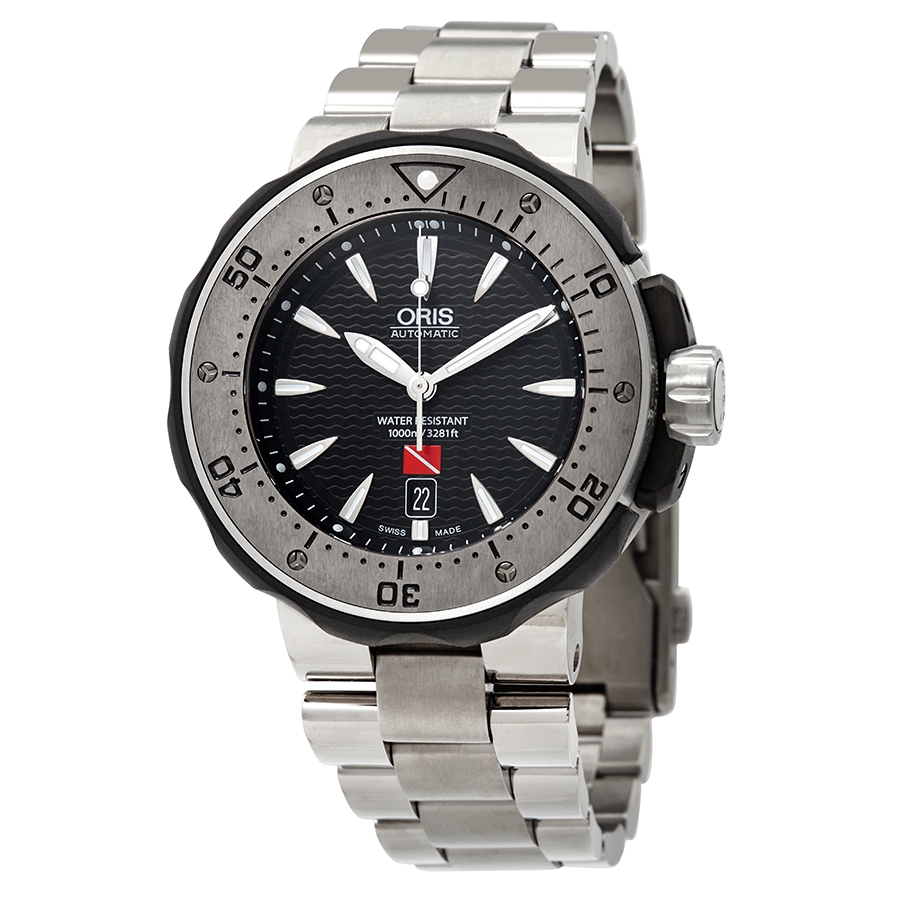Oris ProDiver Kittiwake Automatic Black Dial Men's Watch 01 733 7646 7184-SET