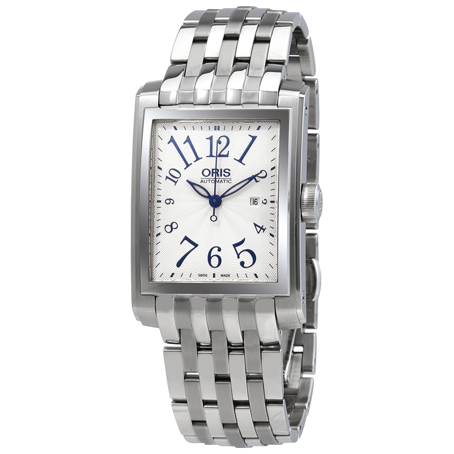 Oris Rectanglar Date Automatic Silver Dial Watch 01 561 7657 4061