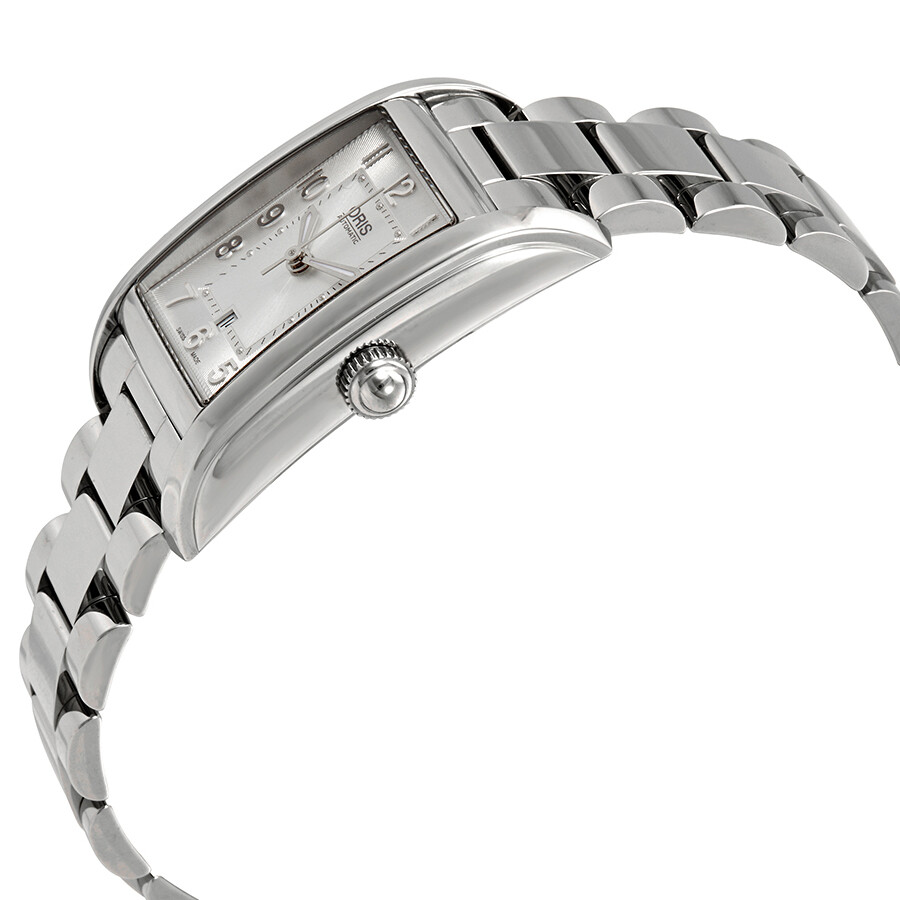 Oris Rectangular Automatic Silver Dial Ladies Watch 01 561 7692 406107
