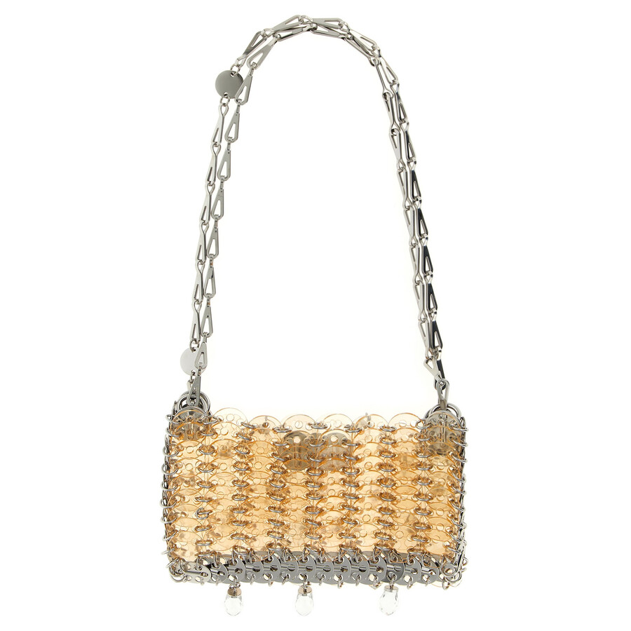 Rabanne 1969 Nano Crystal Resin Shoulder Bag In Yellow