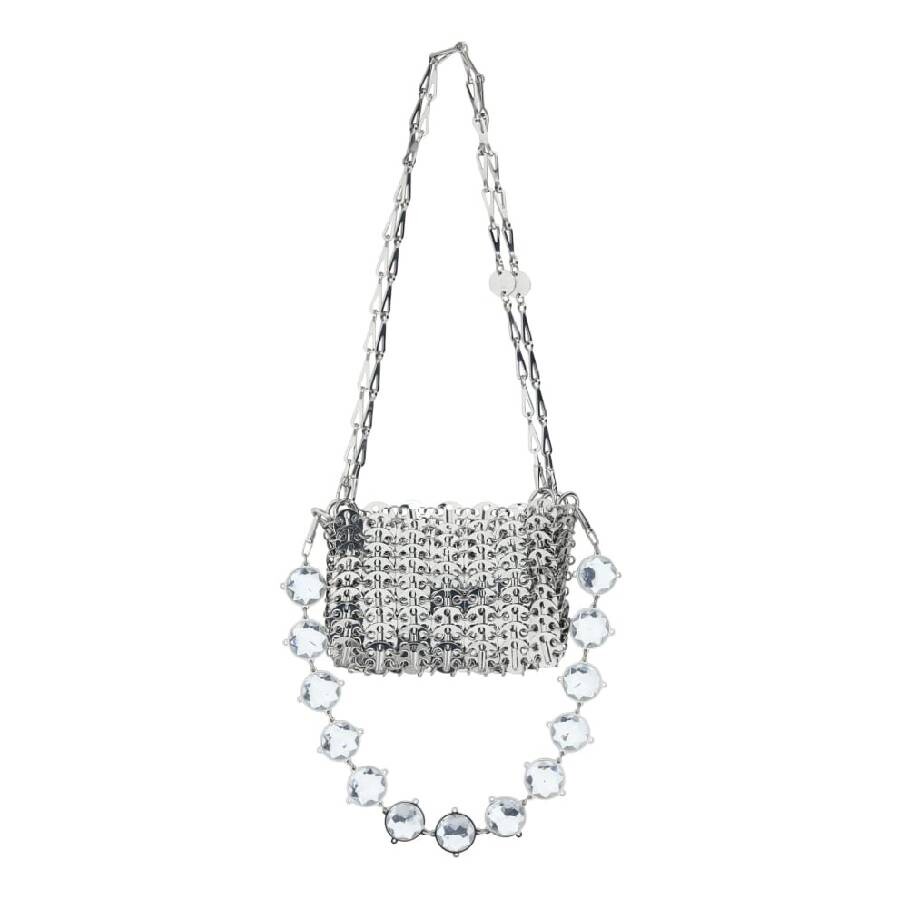 Paco Rabanne 1969 Nano Double Chain Shoulder Strap Bag