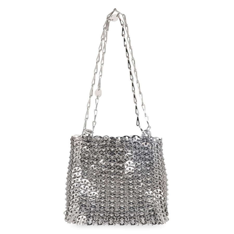 Rabanne Paco  Iconic 1969 Bag In Silver