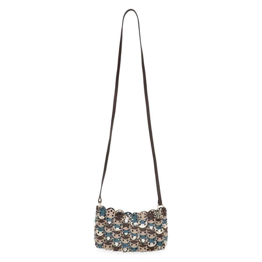 Rabanne Leather Crossbody Bag In Multi