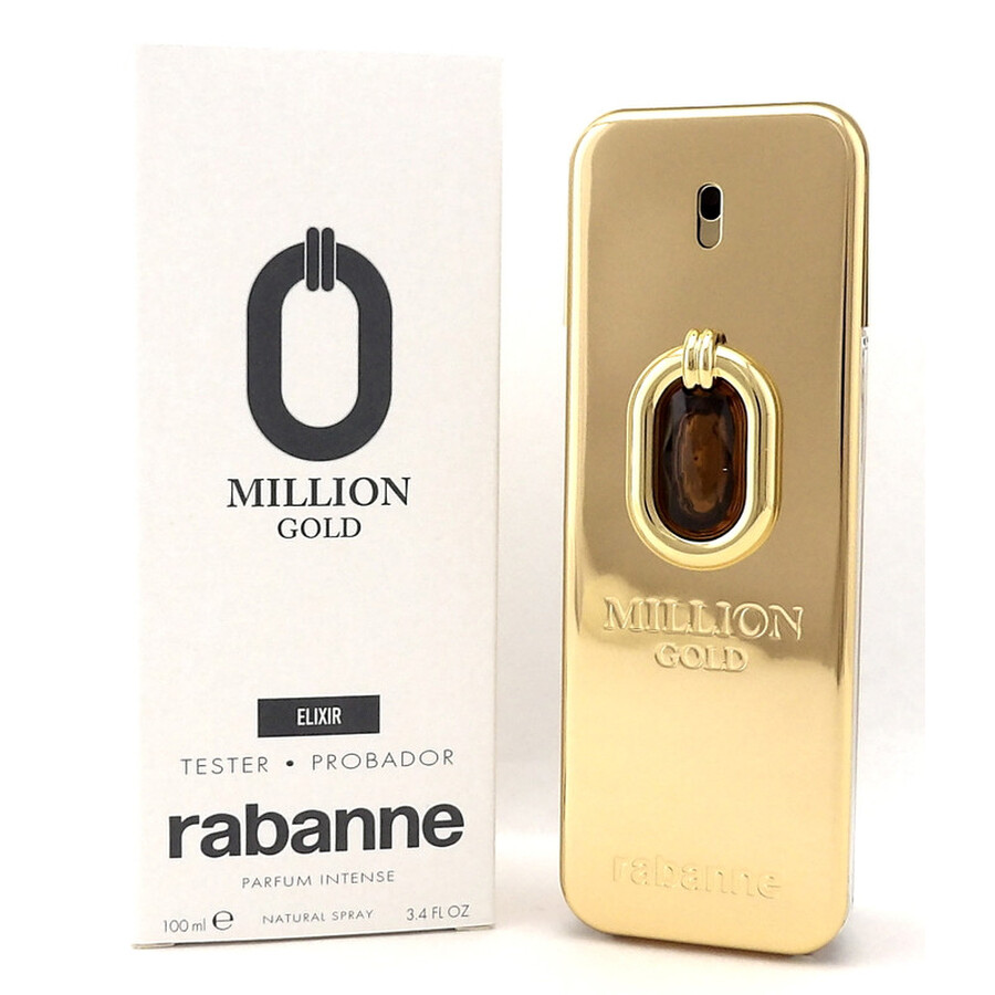 Rabanne Paco  Men's Million Gold Elixir Intense Parfum 3.4 oz (tester) Fragrances 3349668644964