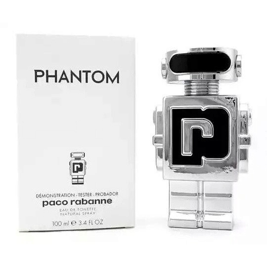 Paco Rabanne Men's Phantom EDT Spray 3.38 oz (Tester) Fragrances 3349668582341 Fragrances