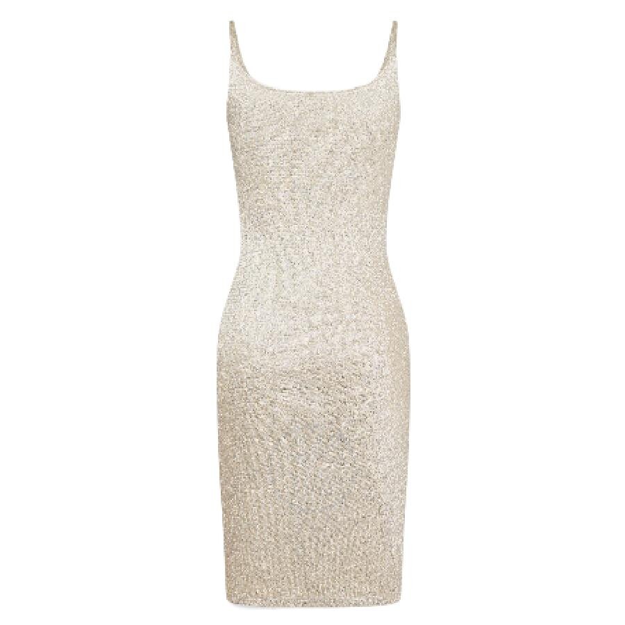 RABANNE PACO RABANNE RUCHED MINI SLEEVELESS DRAPE DRESS