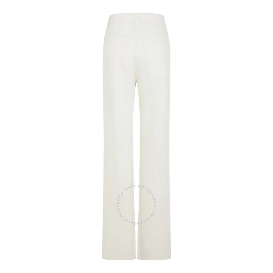 Rabanne '1969' Flared Leg Jeans In Blue/white
