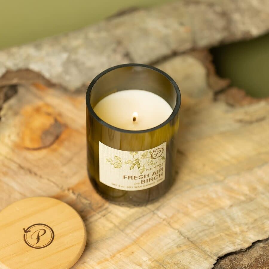 Paddywax Unisex Fresh Air & Birch 8 oz Scented Candle 647658023595 In Green
