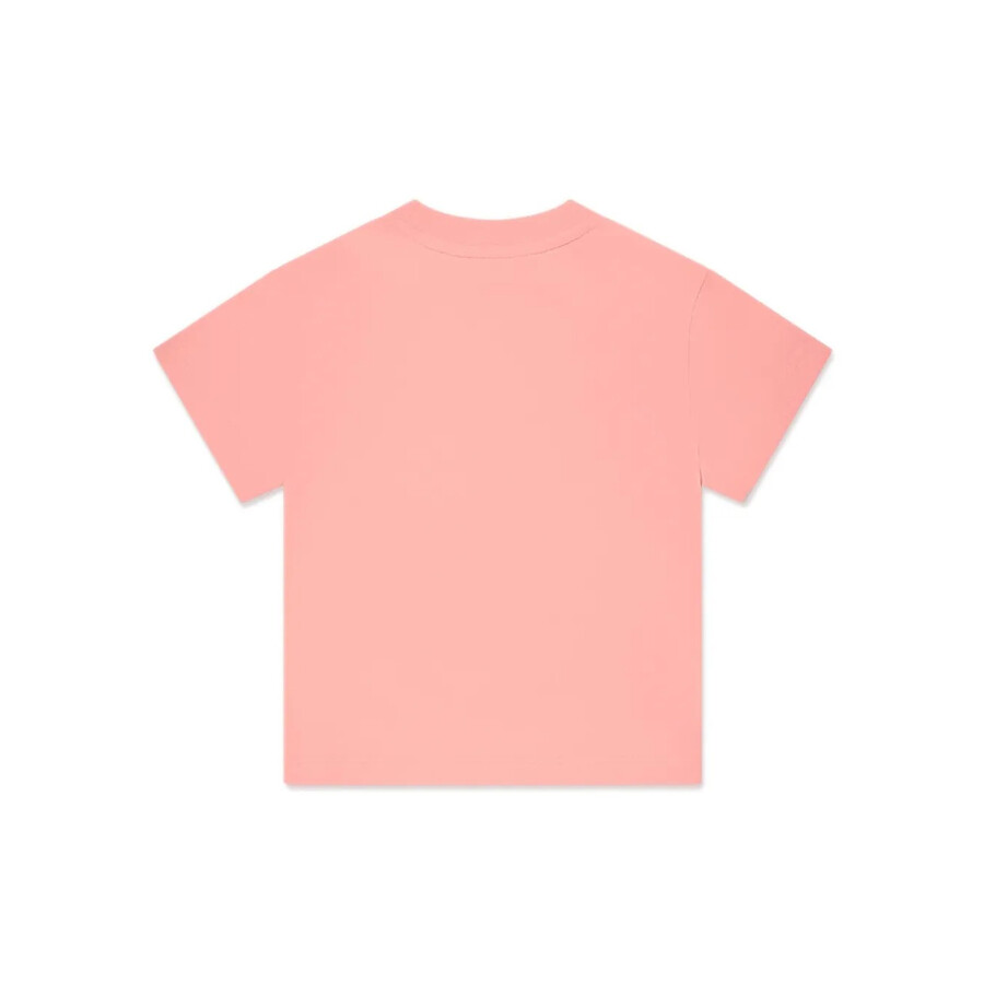Palm Angels Girls Pink Bear Logo T-shirt In Pink