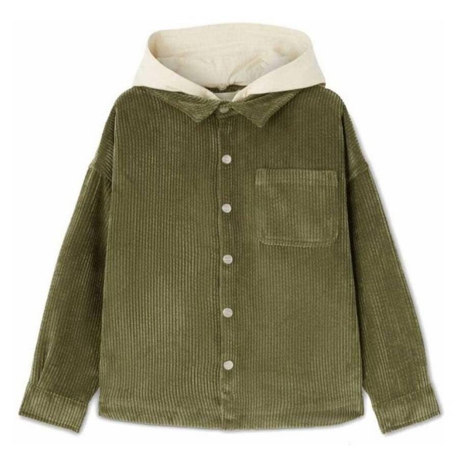 Kids Logo Patch Corduroy Shirt Jacket