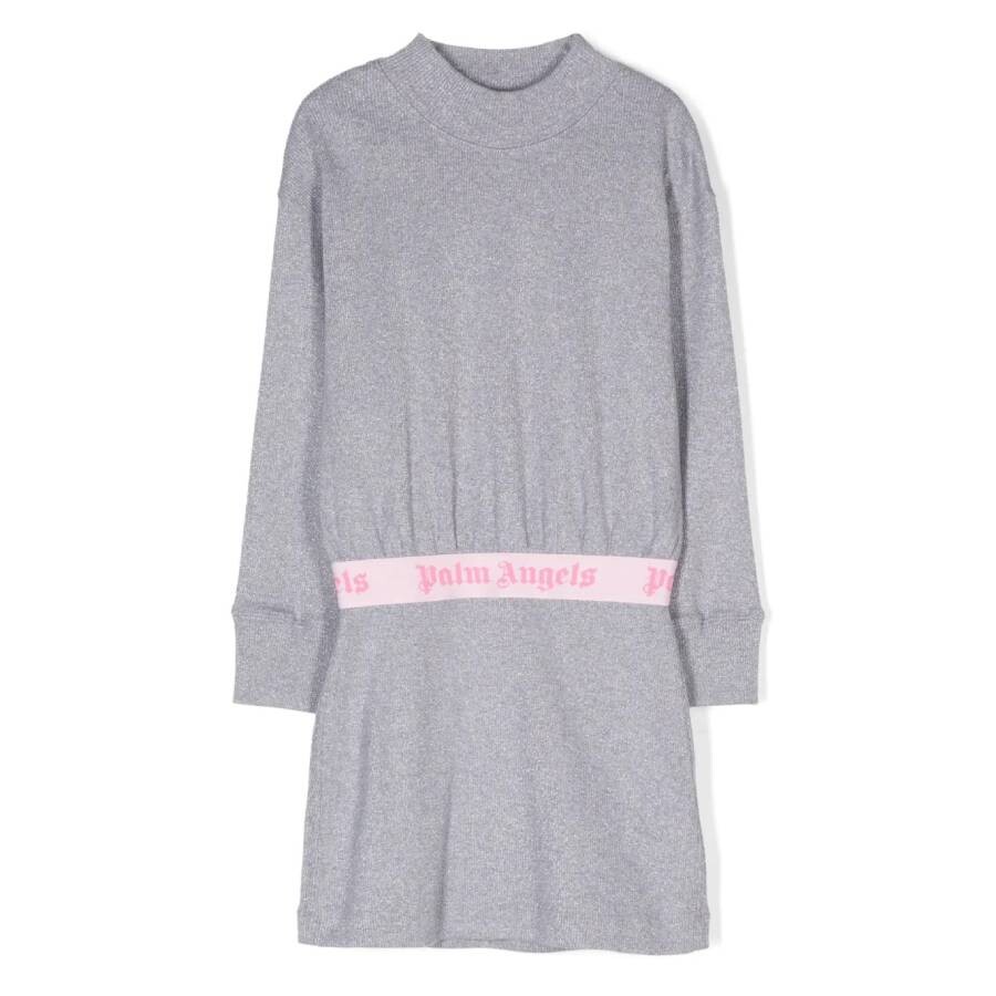 Kids Logo Waistband Lurex Dress