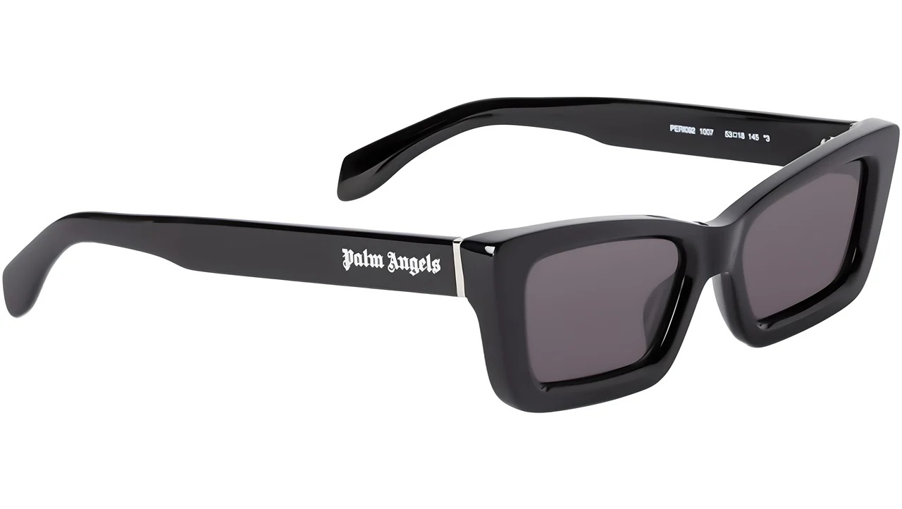 Palm Angels Redwood Grey Rectangular Unisex Sunglasses PERI092