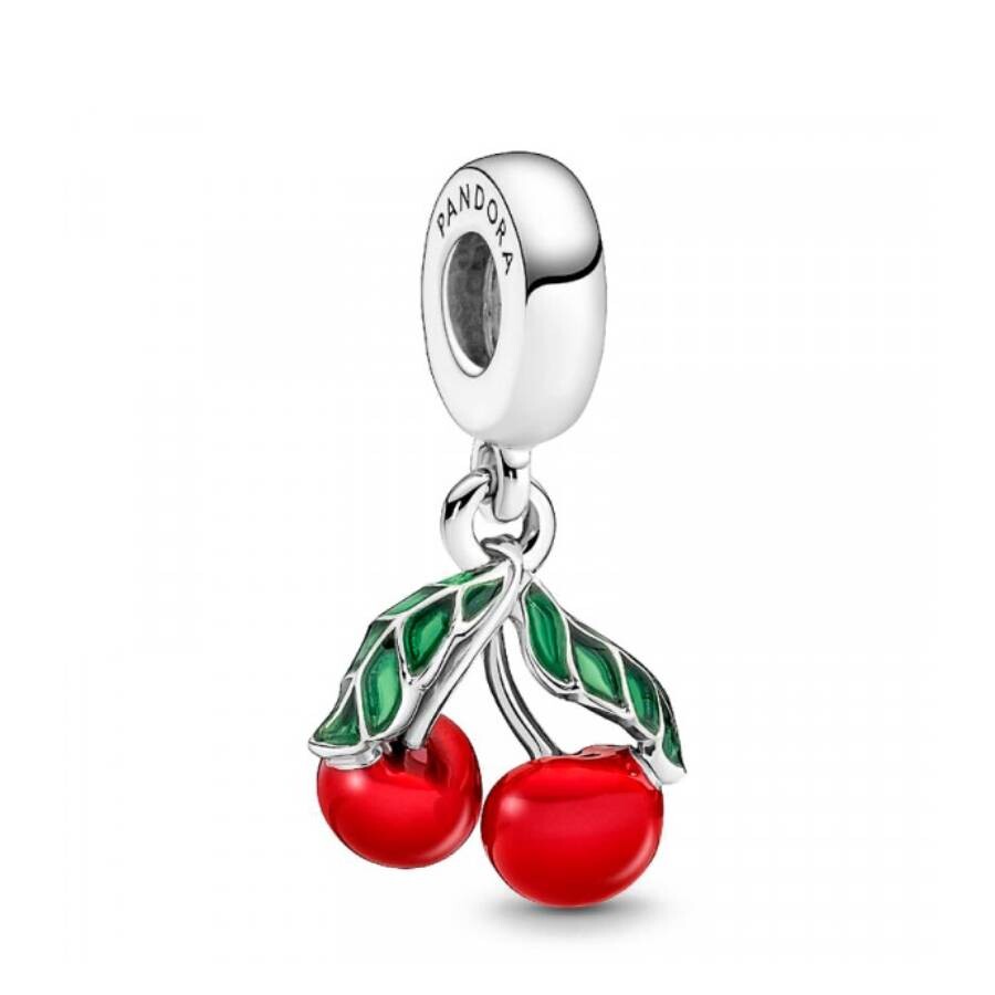 Pandora Asymmetrical Cherry Fruit Dangle Charm