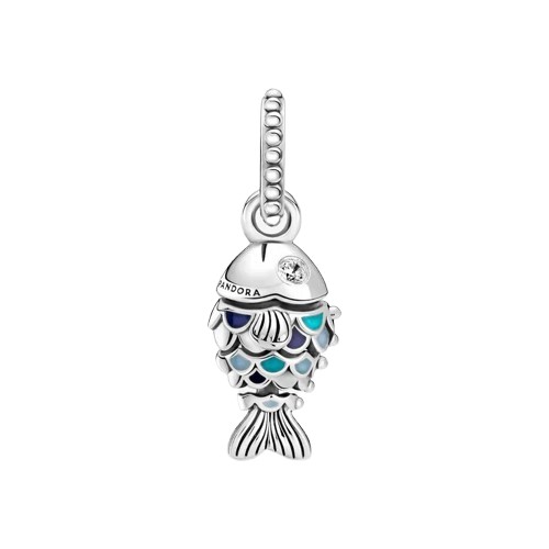 Pandora Blue Scaled Fish Dangle Charm 799428C01 5700302928570 - Jewelry ...
