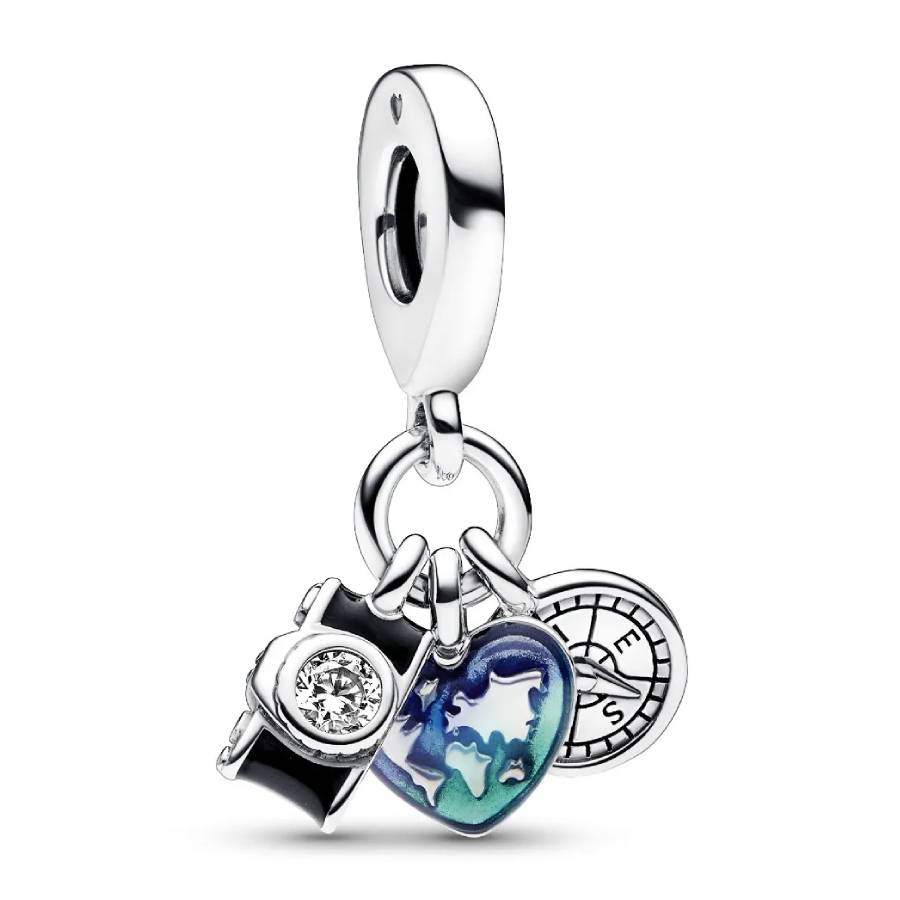 カーペンター DAMSEL DS120 Pandora 155 3点セット Pandora Camera, Heart & Compass Triple Dangle Charm 792703C01