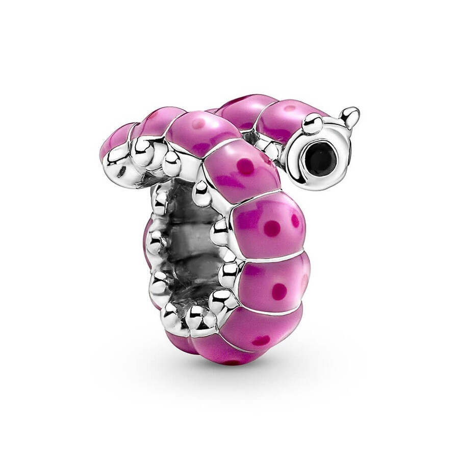 Pandora Caterpillar Sterling Silver Charm In Multi