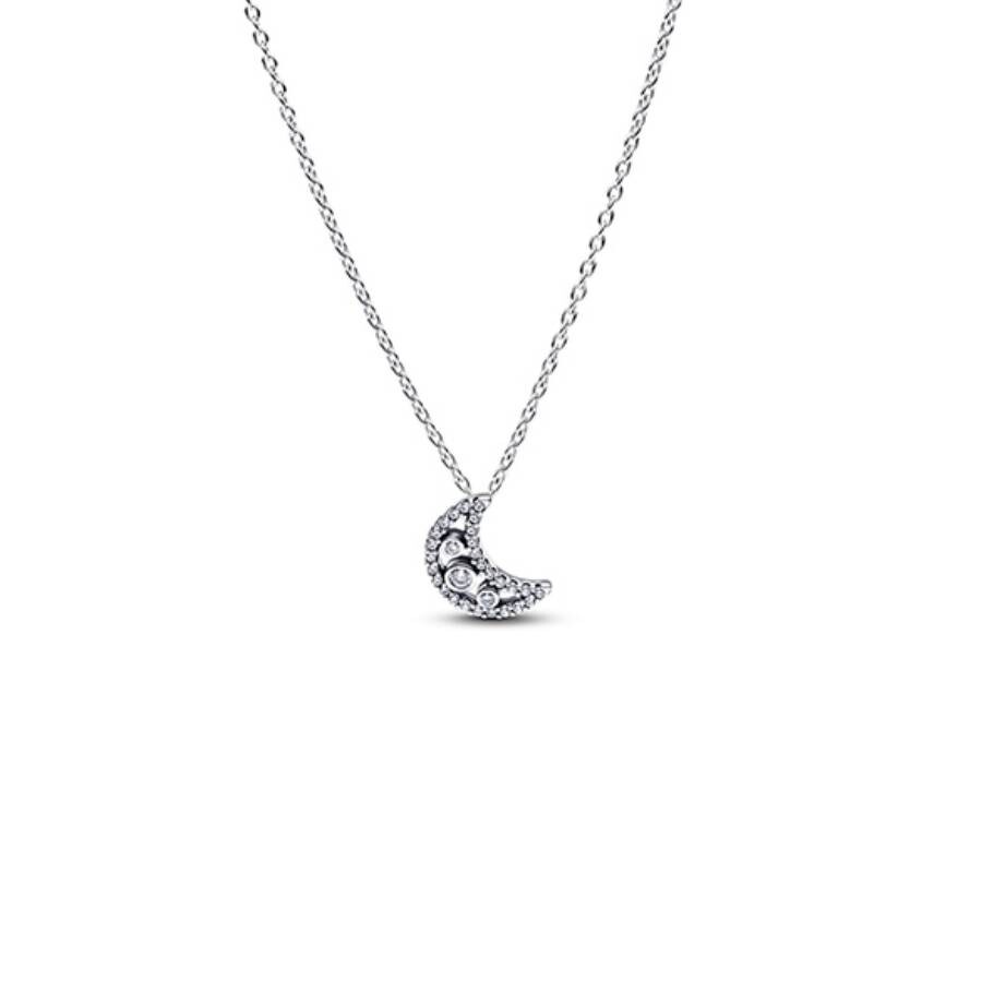 Pandora Crescent Moon Pendant Necklace