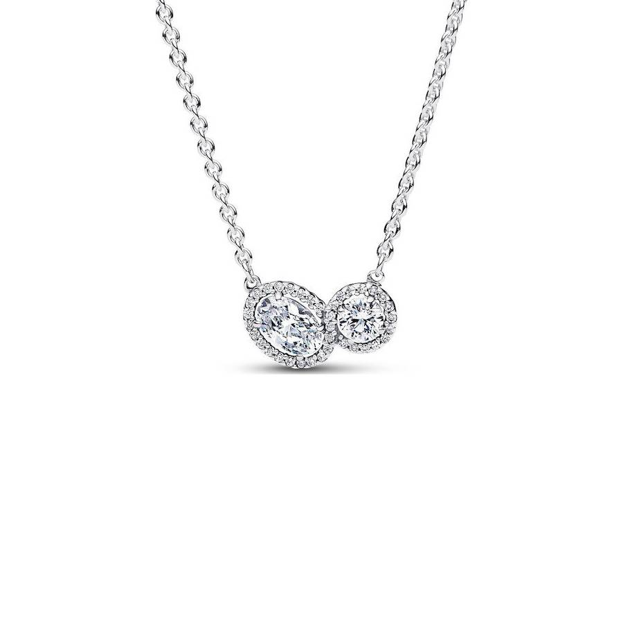 Pandora Embracing Halo Necklace 393776C01-45 5700303185835 - Jewelry ...