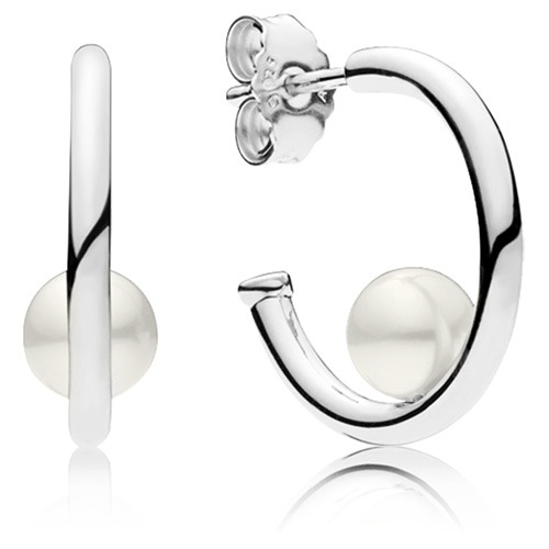 Pandora Freshwater Pearls Hoop Earrings 297528P - Jewelry - Jomashop