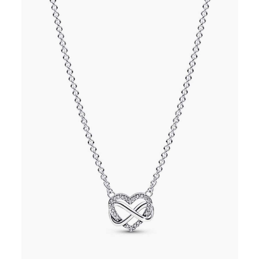 Pandora Infinity Heart Sterling Silver Necklace