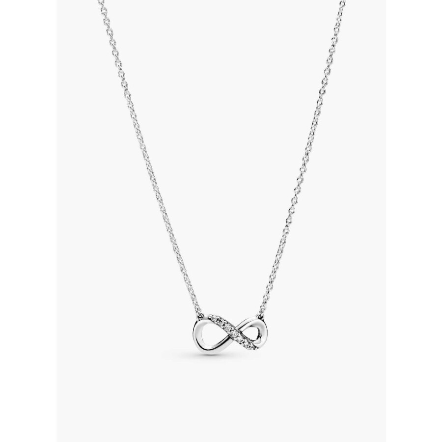 Pandora Infinity Sterling Silver Collier In Silver
