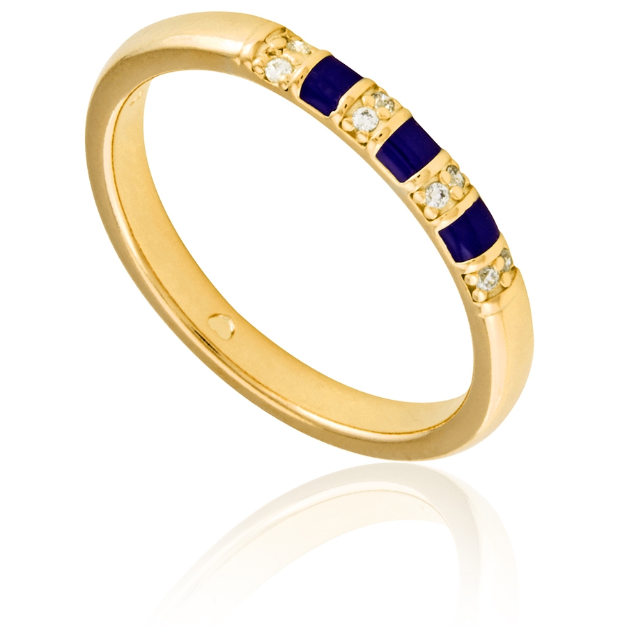 Pandora Ladies Blue Stripes Ring Size 54 Us 7 Pandora Ladies Jewelry Jewelry Jomashop